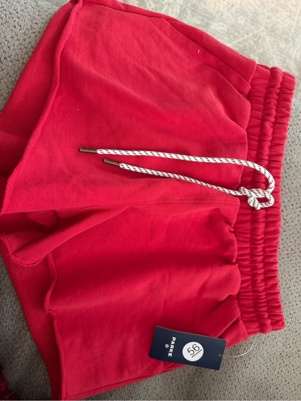 NWT Parke x Target Athletic Drawstring Women's Shorts in Red - Picture 3 of 5